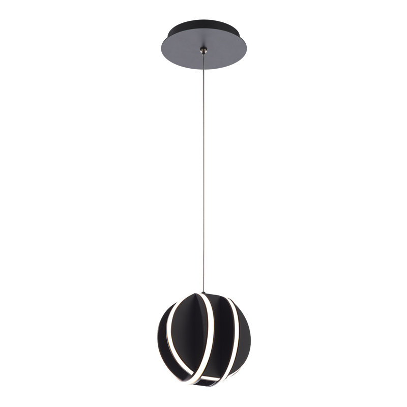 Carillion 1 - Light LED Pendant, Black