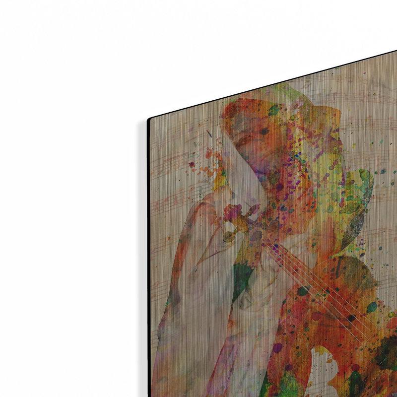 Ivy Bronx «Abstract Music» par Mark Ashkenazi, art mural en métal, H 16 po x l 12 po