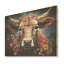 Celestial Colorful Bétail I - Vache, art mural sur bois de pin naturel-101404087