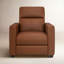 Fauteuil inclinable électrique en cuir 34 po Broadway-1186782239