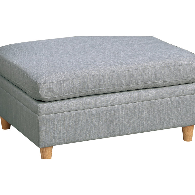 6Pc Grey Modular Joy - Chaises en tissu et avec du bois