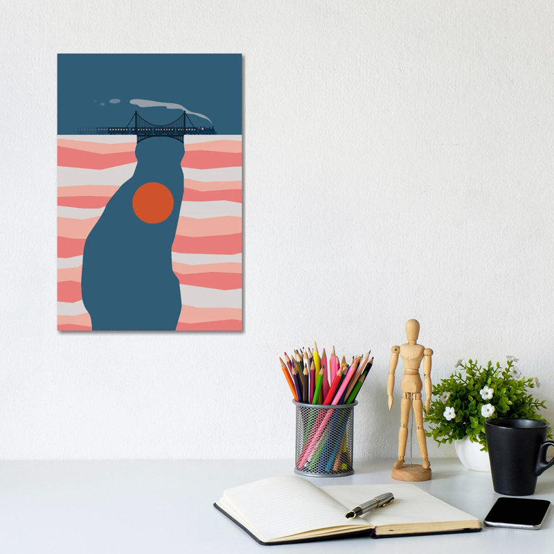 Cat Landscape XIV by Lim Heng Swee - Wrapped Canvas Print, 20.32cm W x 30.48cm H