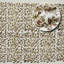 Essuie-mains à motif floral gaufré en coton à motif de gaufres 17 x 32 respectueux de l'environnement, accessoires de maison élégants, vasant, brun