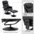 Aashka Faux Leather Swivel Recliner-966231558