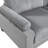 Modern 6Pc Sectional, Gray Corduroy Fabric, 3X Corner Seats, Armless Chairs, Loose Seat Cushions, Living Space Contemporary Sectional , Corduroy, Chairs & Foam Padding Over Pocket Coils-1304869151