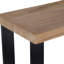 Console Glendive en bois massif vieilli 90 po, Sawn Farmhouse Natural -782142675-786699104