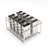 Oukaning 10Pcs Stainless Steel Ice Cream Stick Popsicle Mold 