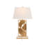White Stone Table Lamp