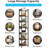 78.7 Inch Extra Tall 7-Tier Narrow Corner Bookshelf For Space-Saving Storage And Display In Living Rooms, Bedrooms-1664897398