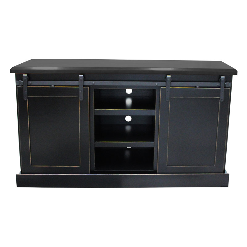 Meuble télé 57 po Poplar Bliss, Bleu clair
