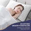 Oreiller de refroidissement très grand, paquet de 1, oreiller de lit en mousse viscoélastique gélifiée, oreiller mi-ferme pour dormir, se rafraîchir et housse lavable lisse, certifié Certipur-US-122013897-122013896