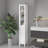 66.92" Freestanding Bathroom Cabinet With Adjustable Shelves - 1 Door Slim For Home, Bathroom, Kitchen, Workroom White Storage Small Spaces, Kitchen