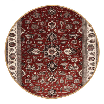 Machine Washable Persian Brown Area Rug
