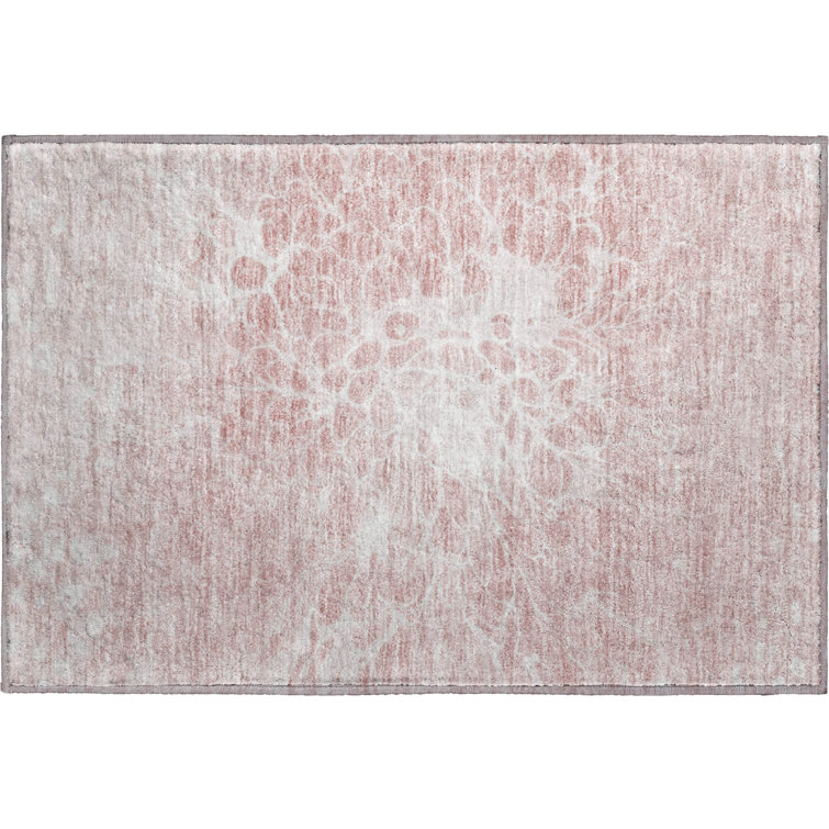 Premium Machine Washable Arnette Pink Rug
