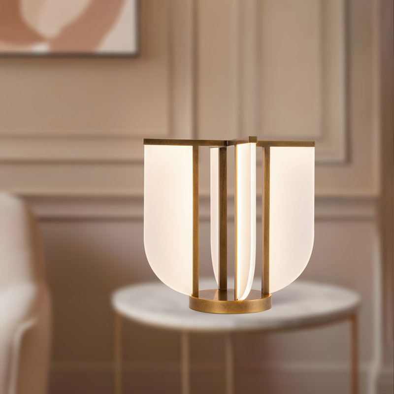 Anders 16-In LED Table Lamp, Vintage Brass