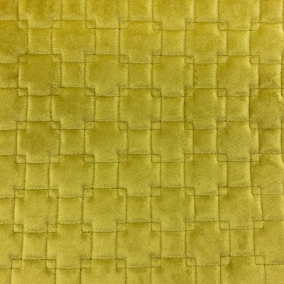  Kerry Fabric | Quilt Square Velvet with Backing Fabric | Color Canary