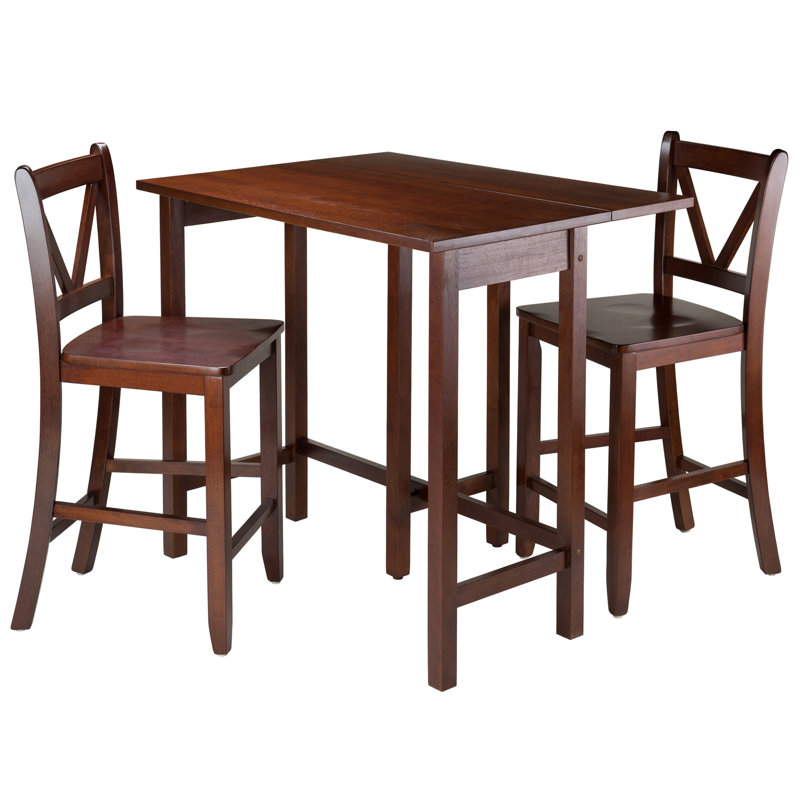 Lakiea Solid Wood Solid Wood Top Four Leg Dining Set