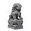 Garden Foo Dog Statue on Wave Plinth