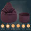 Velvet Bean Bag Chair-417732029