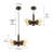 4 - Light Rustic Sputnik Pendant