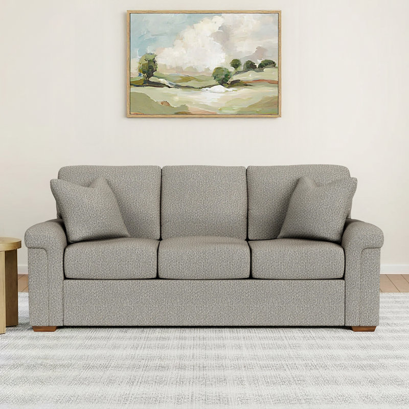 Maikel Upholstered 86'' Sofa, Gray Polypropylene/Olefin