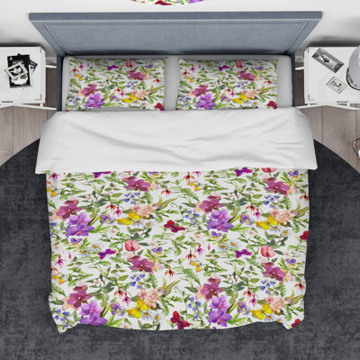 Farmhouse / Country Floral Duvet Cover