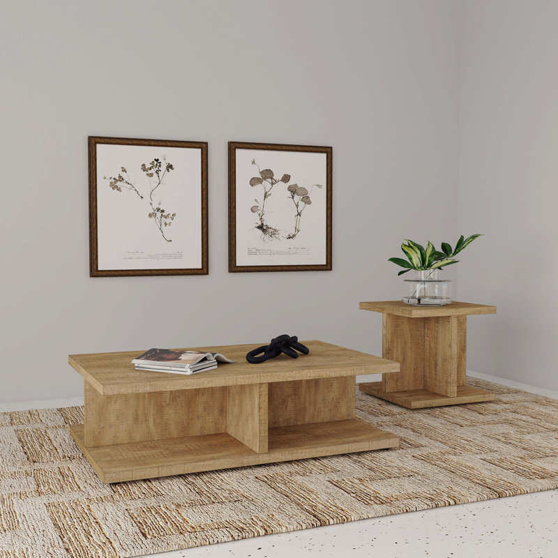 Ensemble de tables basses 2 pièces Mango, 16.25" H x 54" W x 33.75" D