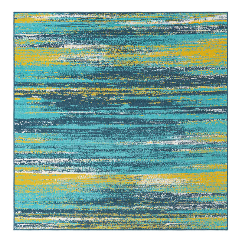 Tapis d'extérieur intérieur / extérieur Coastal, Carré 7 pi 10 po