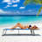 Folding Chaise Lounge Chair With Face Hole For Beach