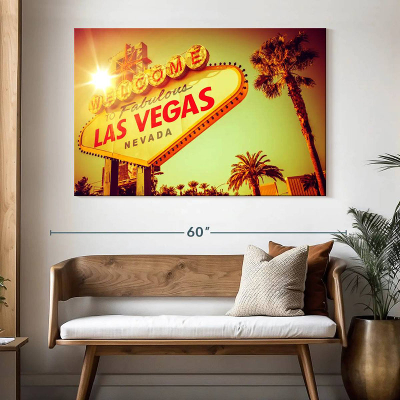 Enseigne célèbre Kavia Las Vegas, H 34 po x l 51 po