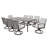 Kannyn Rectangular 8 - Person 84.1" Long Aluminum Dining Set with Cushions