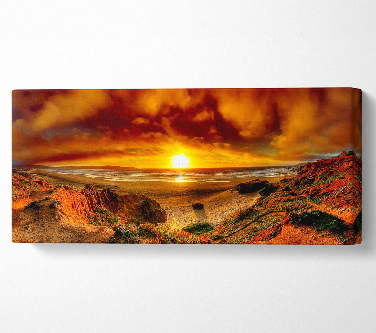 House of Hampton Beach Sunset Beauty - Wrapped Canvas Art Prints ...