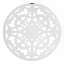 Médaillon rond blanc Bastia 30 po