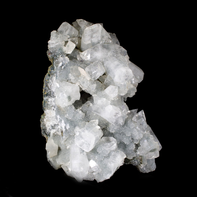 Apophyllite sur calcédoine