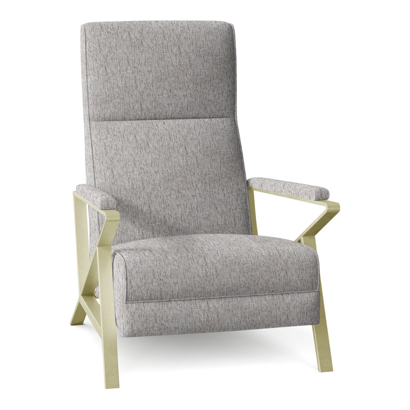 Infinity 28.25" Wide Manual Standard Recliner, Brushed Brass, 9508 Smoke