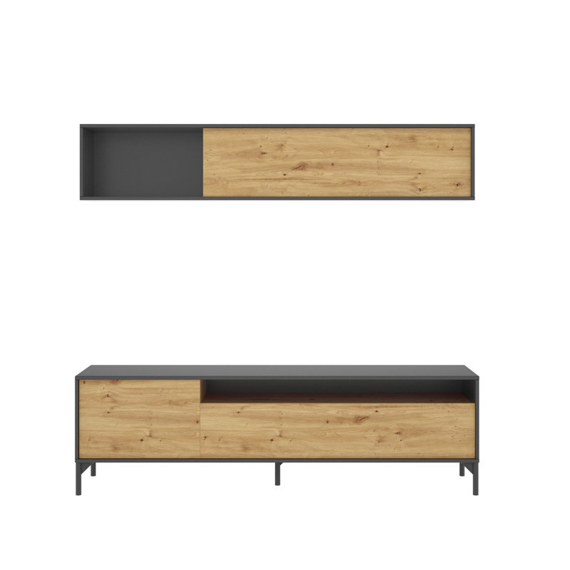 Polaris Unfinished Entertainment Centre for TVs up to 75" with Fireplace Included
