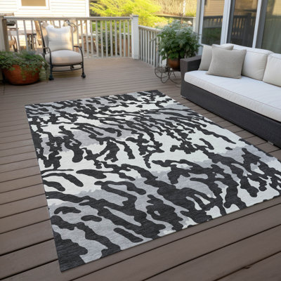 Malek Indoor/Outdoor Area Rug with Non-Slip Backing
