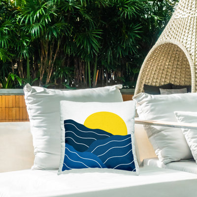Coussin Crisscross Sea Waves