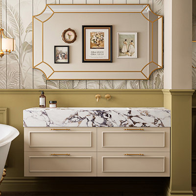 French style simple fashion bathroom cabinet