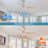 52 Inch Ceiling Fan With 22W LED Light And Remote Control 5 ABS Blades For Living Room