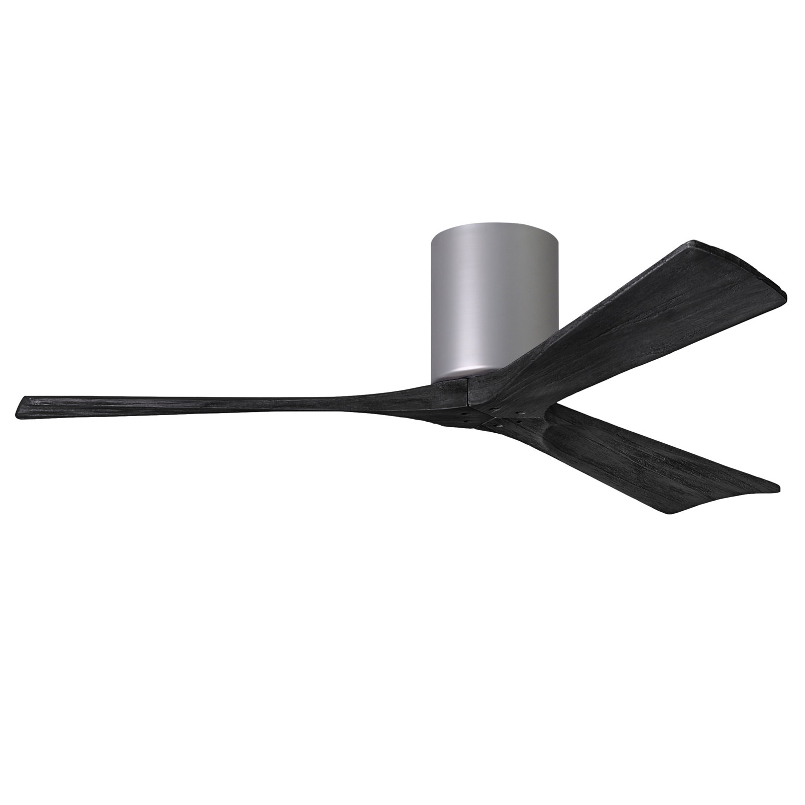 Olivier 3 Blade Ceiling Fan, Brushed Nickel, Matte Black, 52"