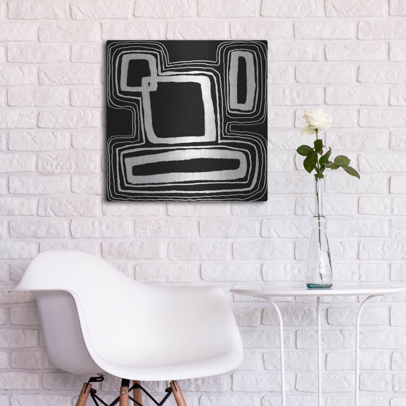 «Dizziness IV» par Regina Moore, art mural en métal, 24 po x 24 po, H 24 po x l 24 po