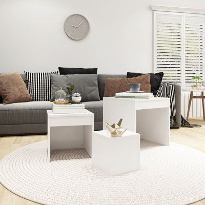 Nesting Tables 3 pcs Engineered Wood