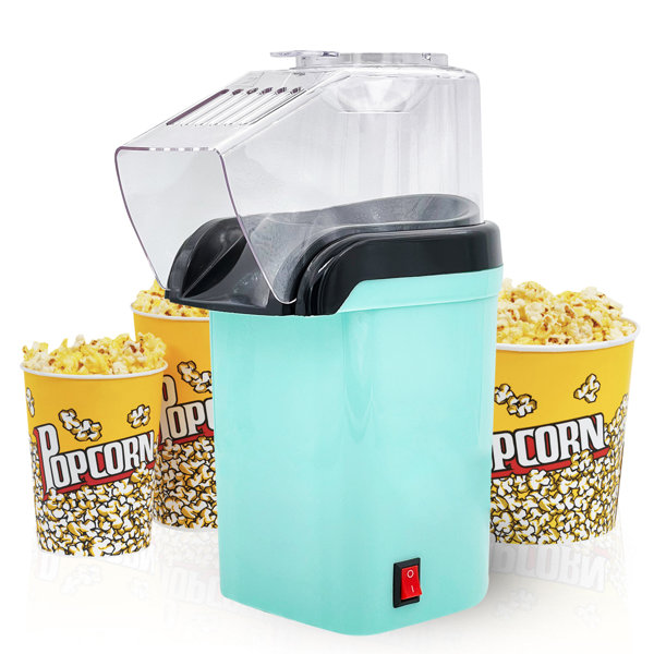  DASH Hot Air Popcorn Popper Maker with Measuring Cup to Portion  Popping Corn Kernels + Melt Butter, 16 Cups - Aqua: Home & Kitchen