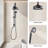 Shower Head With Handheld Shower System With 8" Rainfall Shower Head, Dual Shower Combo-124897500