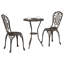 Vidaxl Garden Bistro Set 3 Pcs Aluminium-117955379