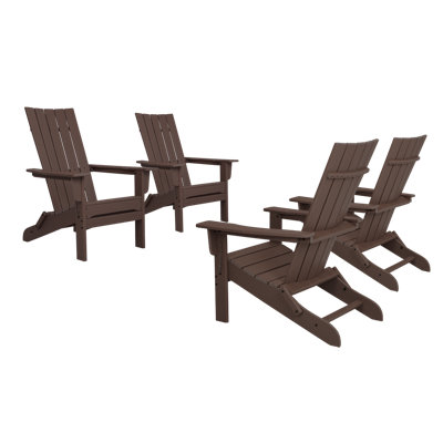 Durapatio Adirondack Chair Foldable 4 Set