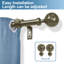 Tringle à rideau simple en forme de bonnet en acier Verna-889625388-889625398