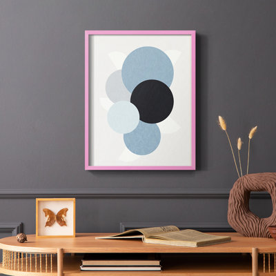 Shapely Blues II Framed Print - Solid Wood
