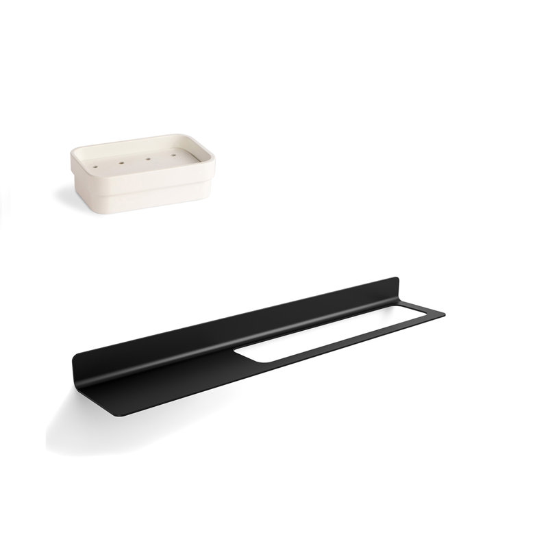 Seta 2 - Piece Bathroom Hardware Set, Black